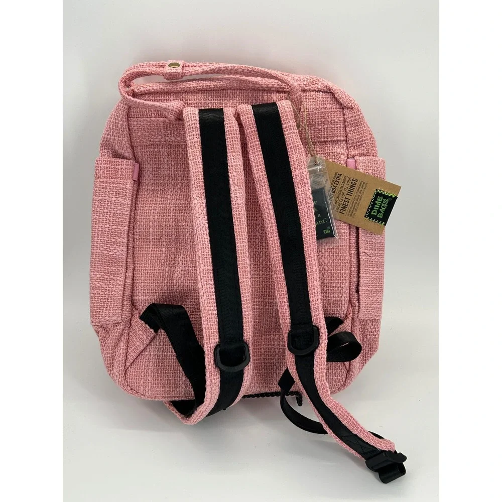 Dime Bags Pink Hemp Backpack Laptop Sleeve Smell Proof Bag‎ 16x12 NWT